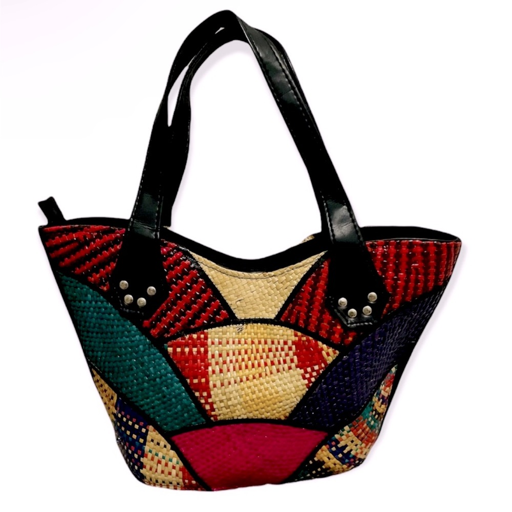 Vibrant Patchwork Tote Bag
